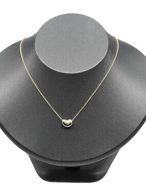TIFFANY&Co. Bean Necklace K18 yellow gold 3g Women